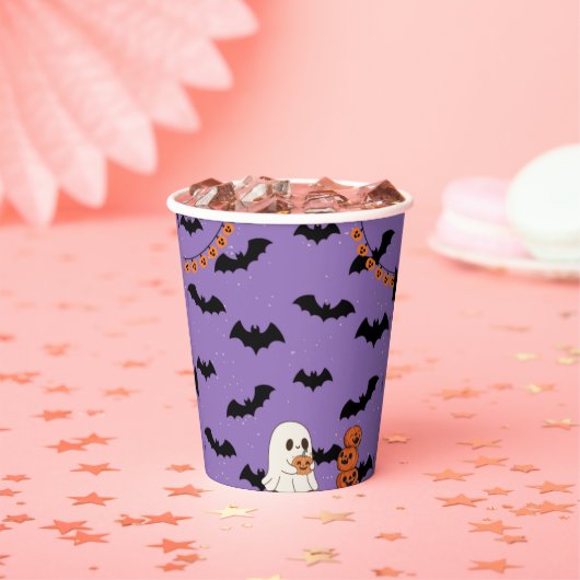 halloween 8 oz paper cup pappbecher (Insitu)