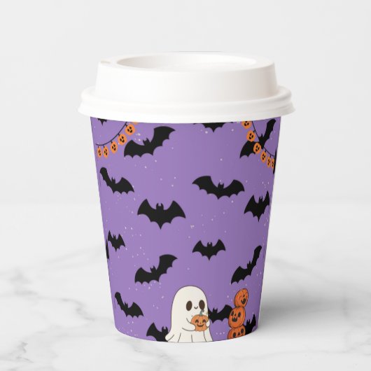 halloween 8 oz paper cup pappbecher (Rückseite)