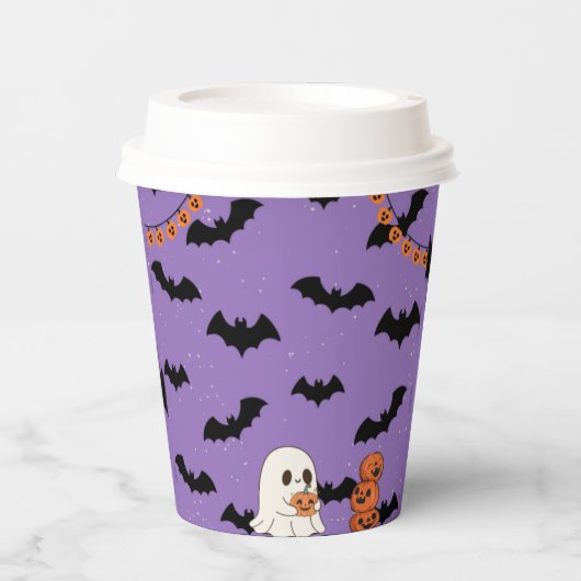 halloween 8 oz paper cup pappbecher (Vorderseite)