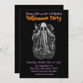 Halloween, 8 Spirituosen, Sporosen, Party Einladun Einladung (Vorne/Hinten)