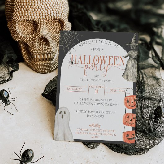 Halloween 90er Ästhetische Party Einladung