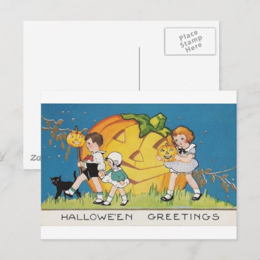 HALLOWEEN-92 POSTKARTE (Vorne/Hinten)
