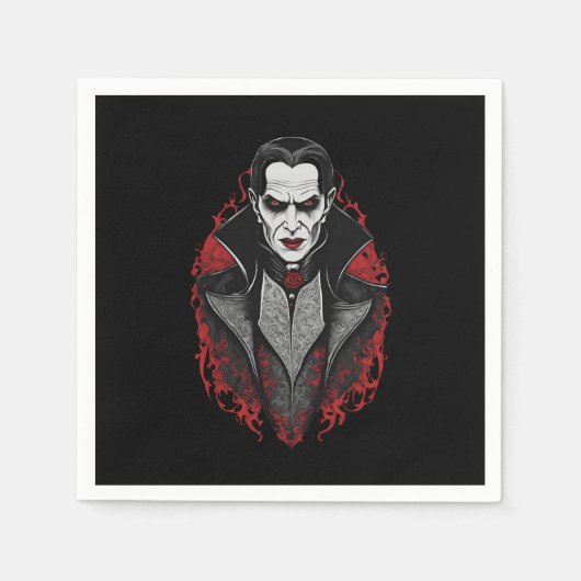 Halloween 9 Vampire, Horror, erschreckend vampire, Serviette (Vorderseite)