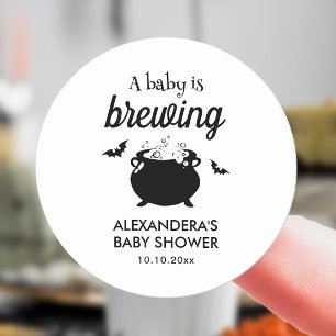 Halloween A Baby braut Babydusche Runder Aufkleber