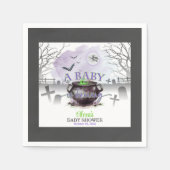 Halloween A Baby bricht Napkin (P/G/B) Serviette (Vorderseite)