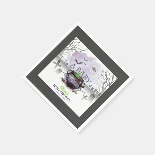 Halloween A Baby bricht Napkin (P/G/B) Serviette (Ecke)