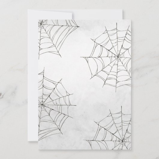 Halloween A Baby wird Baby-Dusche brauen Einladung (Rückseite)