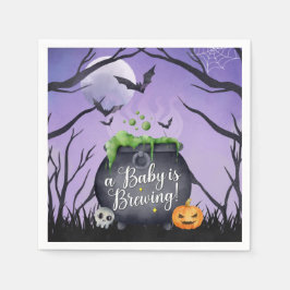 Halloween A Baby wird Baby-Dusche brauen Serviette