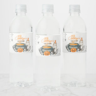 Halloween A Baby wird Baby-Dusche brauen Wasserflaschenetikett