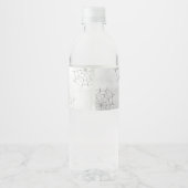 Halloween A Baby wird Baby-Dusche brauen Wasserflaschenetikett (Rückseite)