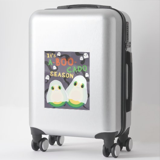 Halloween A-BOO-Cado Spooky Niedlich Avocado Ghost Aufkleber (Koffer)