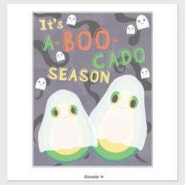 Halloween A-BOO-Cado Spooky Niedlich Avocado Ghost Aufkleber