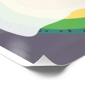 Halloween A-BOO-Cado Spooky Niedlich Avocado Ghost Poster (Ecke)