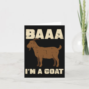 Halloween A Im Goat Funny Animal Costume Männer Fr Karte