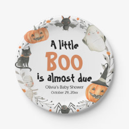 Halloween A Little Boo ist beinahe eine Kinderdusc Pappteller