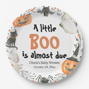 Halloween A Little Boo ist beinahe eine Kinderdusc Pappteller