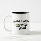 Halloween-a-thon 2-seitige Tasse (Links)