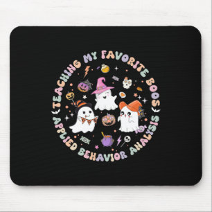 Halloween Aba Bcba Rbt Behavior Analyst Ghost Neur Mousepad