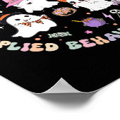 Halloween Aba Bcba Rbt Behavior Analyst Ghost Neur Poster (Ecke)