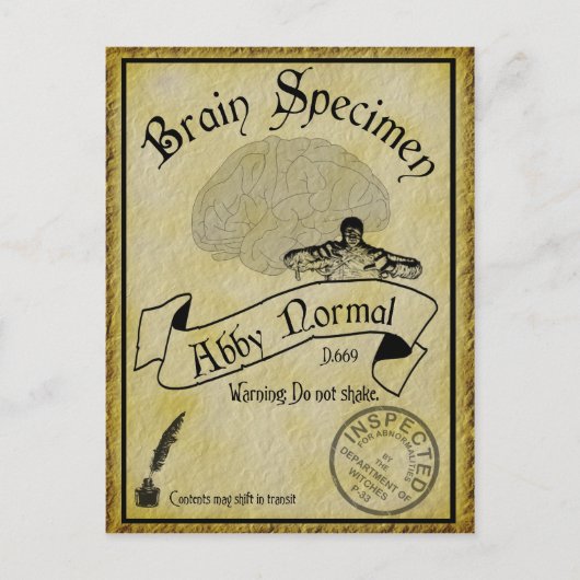 Halloween Abby Normale Postkarte (Vorderseite)