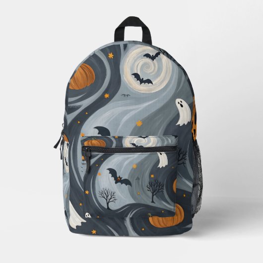 Halloween-Abend Bedruckter Rucksack (Vorderseite)