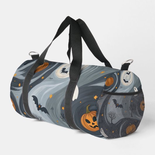 Halloween-Abend Duffle Bag (Rechte Ecke)