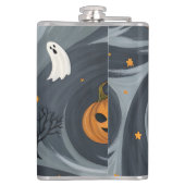 Halloween-Abend Flachmann (Rückseite)