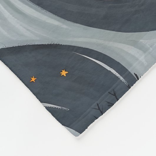 Halloween-Abend Fleecedecke (Ecke)