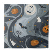 Halloween-Abend Fliese (Vorderseite)