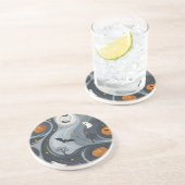 Halloween-Abend Getränkeuntersetzer (Seite)