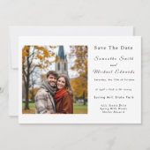 Halloween-Abend Hochzeit das Datum speichern Einladung (Vorderseite)