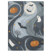 Halloween-Abend Klemmbrett (Rückseite)