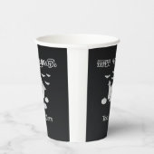 Halloween-Abend mit Spuk Haus, Fledermäusen, Kürbi Pappbecher (Rechts)