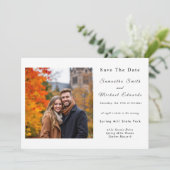 Halloween Abend Night Wedding Save the Date Einladung (Stehend Vorderseite)