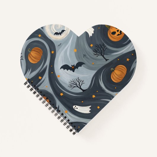 Halloween-Abend Notizblock (Vorderseite)