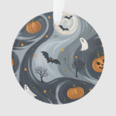 Halloween-Abend Ornament (Vorderseite)