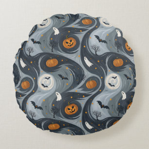 Halloween-Abend Rundes Kissen