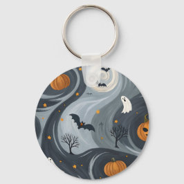 Halloween-Abend Schlüsselanhänger