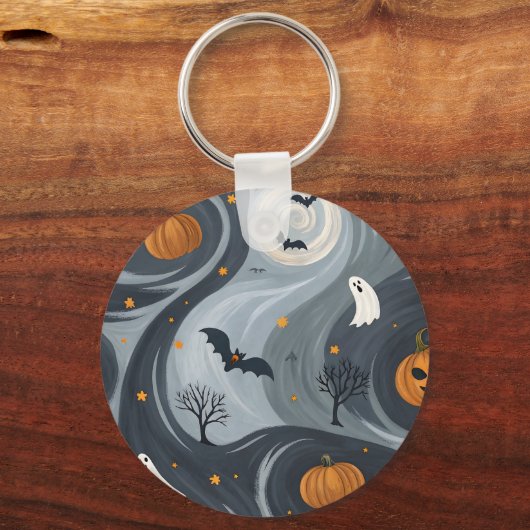 Halloween-Abend Schlüsselanhänger (Rückseite)