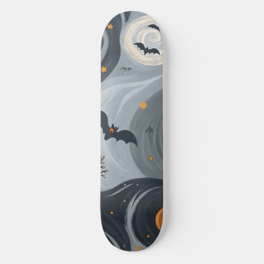 Halloween-Abend Skateboard (Vorderseite)
