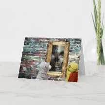 Halloween-Abenteuer. Grußkarte