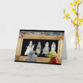 Halloween-Abenteuer. Grußkarte Karte (Gelbe Blume)