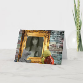 Halloween-Abenteuer. Grußkarte Karte