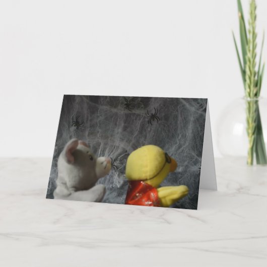 Halloween-Abenteuer. Grußkarte Karte (Vorderseite)