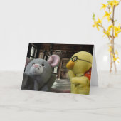 Halloween-Abenteuer. Grußkarte Karte (Gelbe Blume)