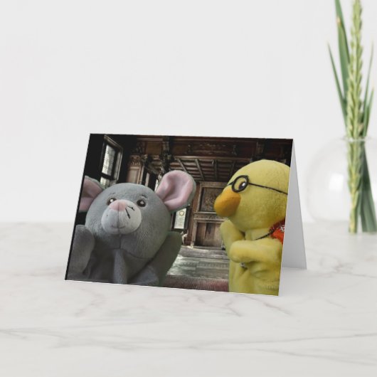 Halloween-Abenteuer. Grußkarte Karte (Vorderseite)