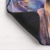 Halloween Abessinerkatze mit Pumpkins Beängstigend Mousepad (Ecke)