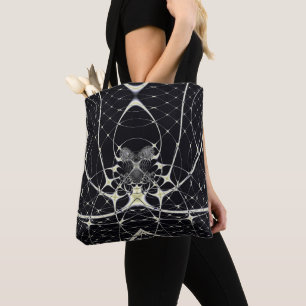Halloween Abstrakt Art Golden Spiderweb Tasche