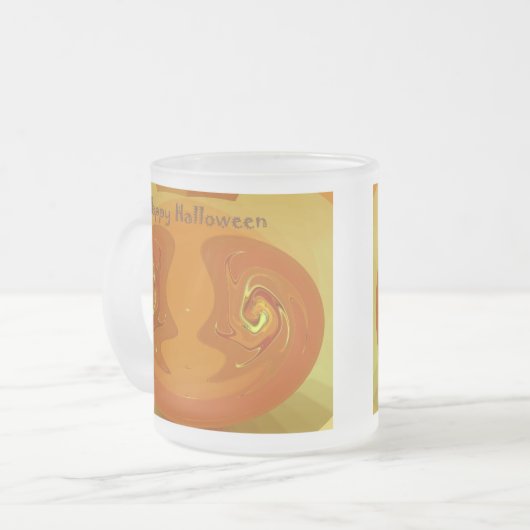 Halloween Abstrakt Glass Tasse Varieté Set (Vorderseite Links)