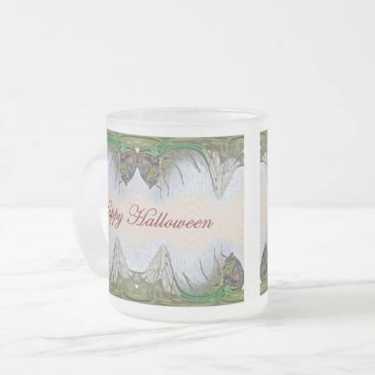 Halloween Abstrakt Glass Tasse Varieté Set (Vorderseite Links)